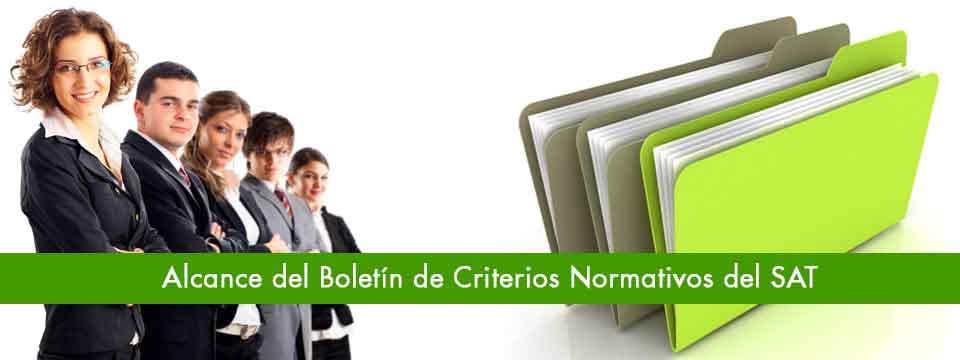 Boletín de Criterios Normativos y su alcance